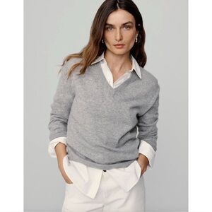 Jenni Kayne Flynn Cashmere Sweater Grey